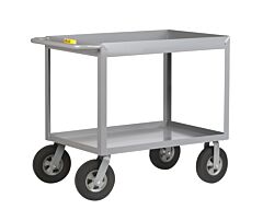 Little Giant Ds-2448X3-10Sr Cushion Load Deep Shelf Truck, 24"W X 48"L, 1200 Lb Capacity