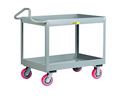 Little Giant Ends-2448X3-6Py 3-Inch Deep Shelf Truck With Ergonomic Handle, 24"W X 48"L, 3600 Lb Capacity