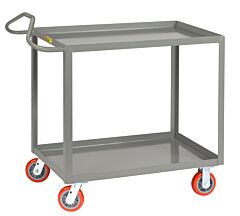 Little Giant Enlgl-3048-6Py Ergonomic Shelf Truck, 30"W X 48"L, 2000 Lb Capacity