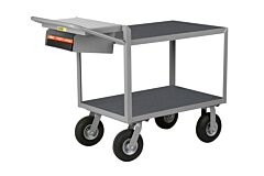 Little Giant G-2448-9Pm-Wsp Instrument Cart With Writing Shelf And Storage Pocket, 24"W X 48"L, 1200 Lb Capacity