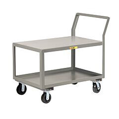 Little Giant Gck-3048-6Ph Sloped Handle Heavy-Duty Utility Cart, 30"W X 48"L, 3600 Lb Capacity