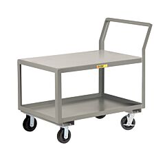 Little Giant Gck-3060-6Phbrk Sloped Handle Heavy-Duty Utility Cart, 30"W X 60"L, 3600 Lb Capacity
