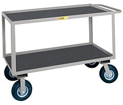 Little Giant Glf-2436-9Pm Flush-Handle Instrument Carts, 24"W X 36"L, 1200 Lb Capacity