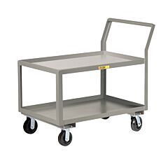 Little Giant Glk-2436-6Ph Sloped Handle Heavy-Duty Utility Cart, 24"W X 36"L, 3600 Lb Capacity