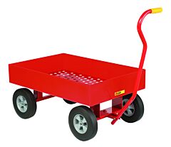 Little Giant Ldwp2436-X6-10 Steel Deck Wagon Truck; 6" Sides, 24"W X 36"L, 1200 Lb Capacity
