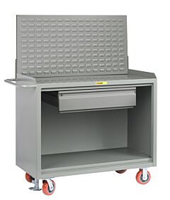 Little Giant Mb-2436-Hdfl-Lp Mobile Bench Cabinets With Heavy-Duty Drawer, 41"H X 24"D X 36"W, 3600 Lb Capacity