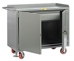 Little Giant Mb-2D-2436-Hdfl Mobile Bench Cabinets With Heavy-Duty Drawer, 41"H X 24"D X 36"W, 3600 Lb Capacity
