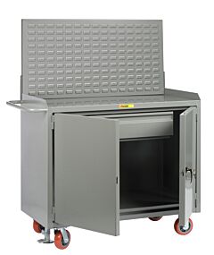 Little Giant Mb2D-2448Hdfllp Mobile Bench Cabinets With Heavy-Duty Drawer, 41"H X 24"D X 48"W, 3600 Lb Capacity