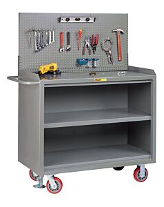 Little Giant Mb3-2448-Fl-Pb Mobile Bench Cabinets, 41"H X 24"D X 48"W, 3600 Lb Capacity