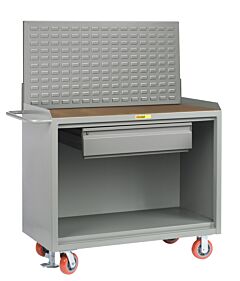 Little Giant Mh-2448-Hdfl-Lp Mobile Bench Cabinets With Heavy-Duty Drawer, 41"H X 24"D X 48"W, 3600 Lb Capacity