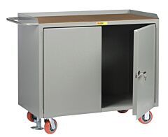 Little Giant Mh-2D-2448-Fl Mobile Bench Cabinets With Locking Doors, 41"H X 24"D X 48"W, 3600 Lb Capacity