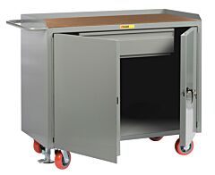 Little Giant Mh-2D-2448-Hdfl Mobile Bench Cabinets With Heavy-Duty Drawer, 41"H X 24"D X 48"W, 3600 Lb Capacity