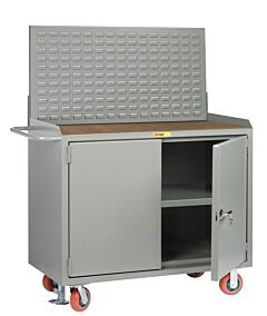 Little Giant Mh3-2D-2448Fllp Mobile Bench Cabinets With Locking Doors, 41"H X 24"D X 48"W, 3600 Lb Capacity