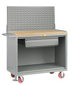 Little Giant Mj-2436-Hdfl-Lp Mobile Bench Cabinets With Heavy-Duty Drawer, 42.75"H X 24"D X 36"W, 3600 Lb Capacity