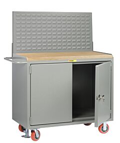 Little Giant Mj-2D-2436-Fllp Mobile Bench Cabinets With Locking Doors, 42.75"H X 24"D X 36"W, 3600 Lb Capacity
