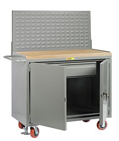 Little Giant Mj2D-2436Hdfllp Mobile Bench Cabinets With Heavy-Duty Drawer, 42.75"H X 24"D X 36"W, 3600 Lb Capacity