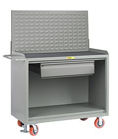 Little Giant Mm-2448-Hdfl-Lp Mobile Bench Cabinets With Heavy-Duty Drawer, 41"H X 24"D X 48"W, 3600 Lb Capacity