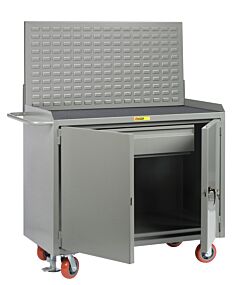 Little Giant Mm2D-2448Hdfllp Mobile Bench Cabinets With Heavy-Duty Drawer, 41"H X 24"D X 48"W, 3600 Lb Capacity
