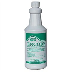 Questvapco 357016 Encore Non-Acid Disinfectant Bathroom Cleaner, Case Of 12 - 1 Quart Containers