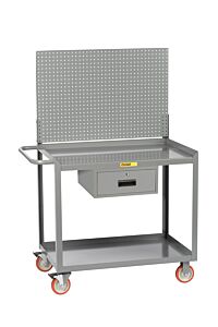 Little Giant Mw-2448-5Tl-Drpb Mobile Workstation With Storage Drawer, 34"H X 24"D X 48"W, 1200 Lb Capacity
