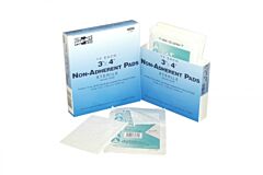 First Aid Only 3-605 3" X 4" Non-Adherent Pads, 10/Bag