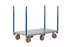 Little Giant Nbp6W-3072-6Py 6-Wheel Pipe Stake Truck, 30"W X 72"L, 3600 Lb Capacity