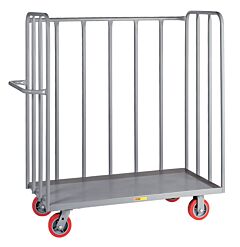 Little Giant Otl2436-6Py 3-Sided Bulk Trucks; Tubular Steel Sides, 24"W X 36"L, 3600 Lb Capacity