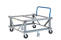 Little Giant Pdeh4048-6Ph2Fl Ergonomic Adjustable Height Mobile Pallet Stand, 40"W X 48"L, 3600 Lb Capacity