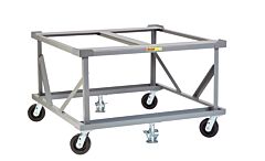 Little Giant Pdfs48-6Ph2Fllr Fixed Height Mobile Pallet Stand, 48"W X 48"L, 3600 Lb Capacity