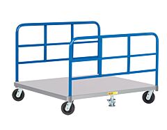 Little Giant Pds42-6Ph2Fl-2H Pallet Dolly With Double End Racks, 42"W X 48"L, 3600 Lb Capacity