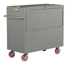 Little Giant Sbs-3060-6Py Security Box Truck With Solid Sides, 30"W X 60"L, 3600 Lb Capacity