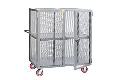 Little Giant Sc-2460-6Py-1H Heavy-Duty Mobile Storage Locker With Handle, 24"W X 60"L, 2000 Lb Capacity