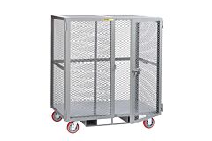 Little Giant Scn-2448-6Pyfp Forkliftable Mobile Storage Locker, 24"W X 48"L, 2000 Lb Capacity