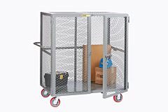 Little Giant Scn-3048-6Py-1H Heavy-Duty Mobile Storage Locker With Handle, 30"W X 48"L, 2000 Lb Capacity