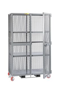 Little Giant Sl2-3048-6Pyfp Forkliftable Mobile Storage Locker; 81″H, 30"W X 48"L, 2000 Lb Capacity