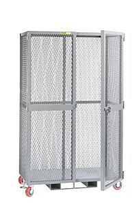 Little Giant Sln-3048-6Pyfp Forkliftable Mobile Storage Locker, 30"W X 48"L, 2000 Lb Capacity
