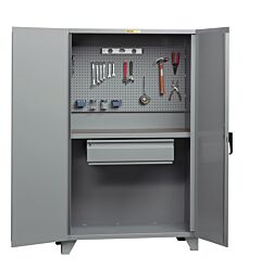 Little Giant Ssw-2448-Hd-Pb Cabinet Style Work Center With Pegboard Or Louvered Back, 24"W X 48"L
