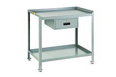 Little Giant Sw-2436-Ll-Dr Stationary Steel Workstation, 39" To 42"H X 24"D X 36"W, 2000 Lb Capacity