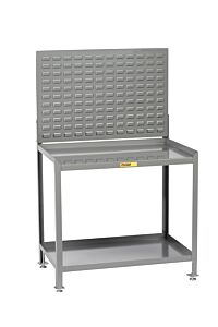 Little Giant Sw-2436-Ll-Lp Stationary Steel Workstation, 39" To 42"H X 24"D X 36"W, 2000 Lb Capacity