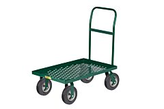 Little Giant T820-P-10Sr-G-Lu Nursery Platform Truck; Perforated Deck, 24"W X 48"L, 1000 Lb Capacity