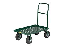 Little Giant T820-P-9Pn-G-Lu Nursery Platform Truck; Perforated Deck, 24"W X 48"L, 1000 Lb Capacity