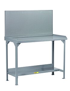 Little Giant Wsl2-2448-36-Pb Welded Steel Workbenches With Back And End Stops, 36"H X 24"D X 48"W, 5000 Lb Capacity