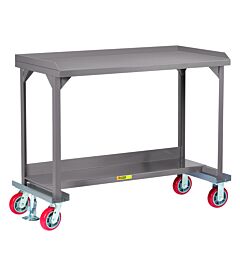 Little Giant Wsl2-2460-6Pyfl Mobile Workbench With Back And End Stops, 36"H X 24"D X 60"W, 3600 Lb Capacity