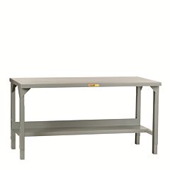 Little Giant Wst2-2460-Ah Adjustable Height Welded Workbenches, 24" To 41"H X 24"D X 60"W, 4500 Lb Capacity