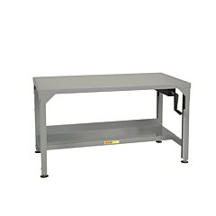 Little Giant Wz-2448 Easy Lift Adjustable Height Workbench, 29" To 41"H X 24"D X 48"W, 1000 Lb Capacity