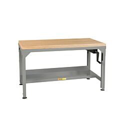 Little Giant Wzj-2448 Easy Lift Adjustable Height Workbench, 31" To 43"H X 24"D X 48"W, 1000 Lb Capacity