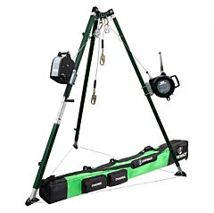 Safewaze 022-11034 10' Tech Tripod Kit: 65' Personnel Winch, 65' 3-Way