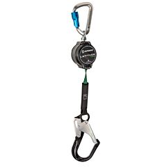 Safewaze 018-5015 Latitude Pro 7' Single Web Srl-P: Aluminum Carabiner, Aluminum Rebar Hook