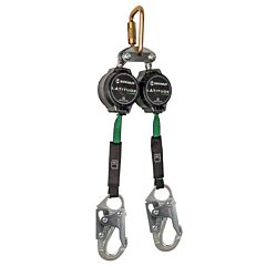 Safewaze 018-5016 Latitude Pro 7' Dual Web Srl-P: Fs-Ex313, Carabiner, Snap Hooks