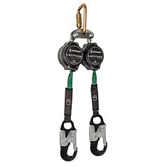 Safewaze 018-5017 Latitude Pro 7' Dual Web Srl-P: Fs-Ex313, Carabiner, Aluminum Snap Hooks